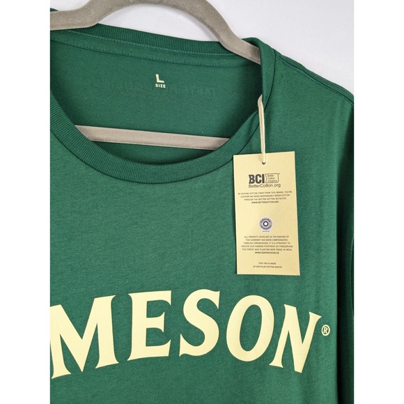 Flaw Jameson Irish Whiskey Green T Shirt Adult Large Promo Irish Whiskey NEW - Picture 4 of 8